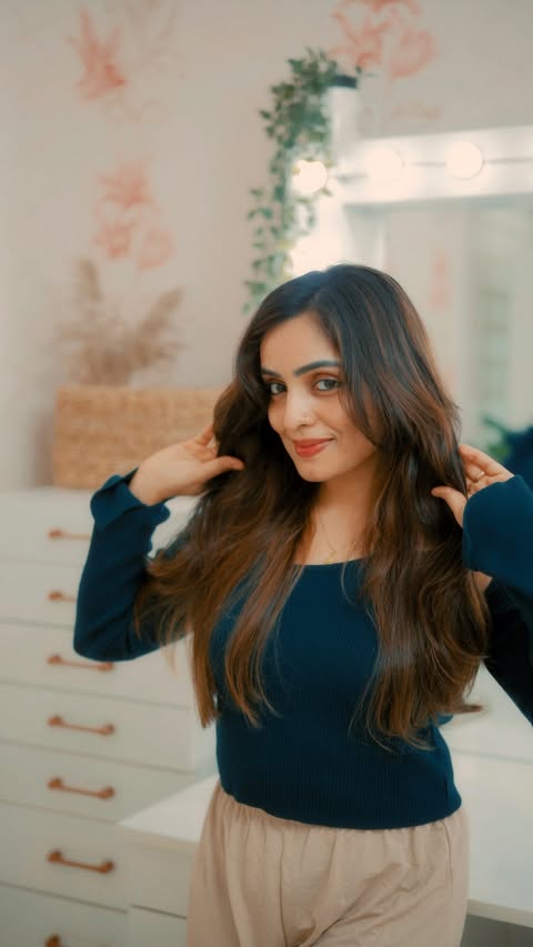 Instagram post by @nimmyarungopan for Love Beauty and Planet. Caption reads: [...] 🌧️💁🏻‍♀️ So I switched to....