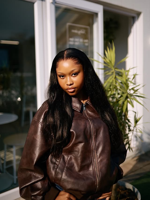 Instagram post by @maa.tladii for Luvme Hair. Caption reads: [...] Lagos Hairline Silky Straight by....