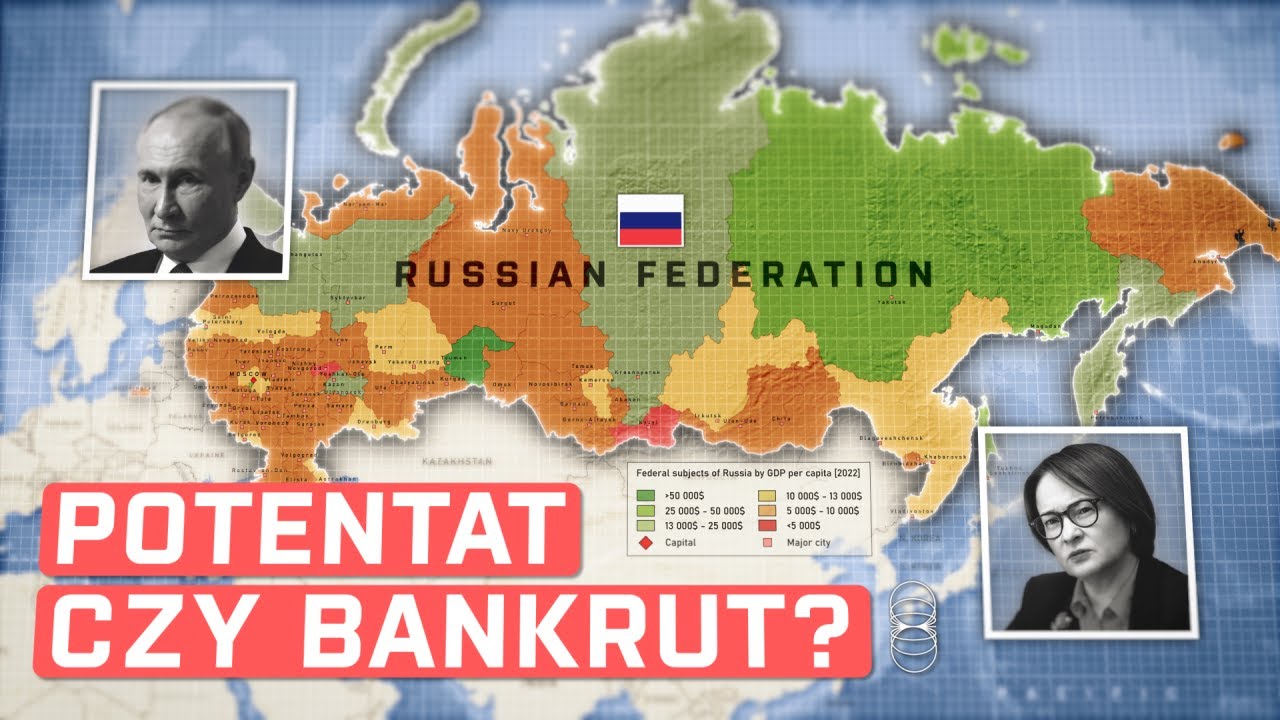 YouTube post by @GoodTimesBadTimesPL for Goldsaver. Caption reads: The true state of the Russian economy.