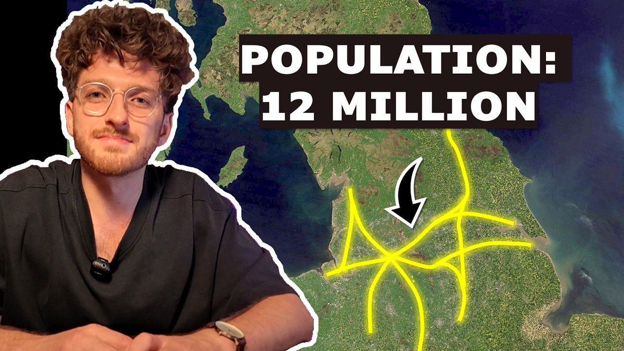 YouTube post by @CityEd. for Ekster. Caption reads: [...] megacity in northern England Thanks to....