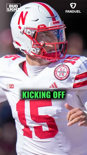 Instagram post by @joshpatecfb for Bud Light. Caption reads: Football makes life better..