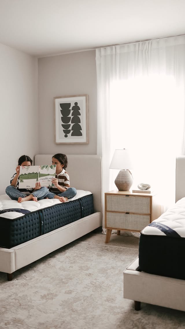 Instagram post by @maisie.maison for DreamCloud Sleep. Caption reads: Better sleep for them means better sleep for....