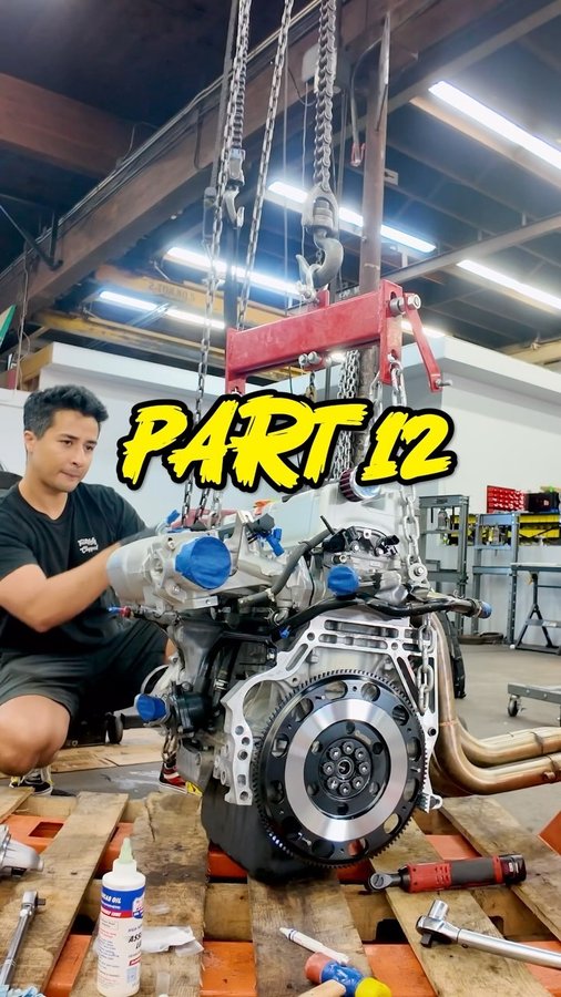 Instagram post by @bendaga for Action Clutch. Caption reads: Installing the @actionclutch Stage 2 Clutch on the....