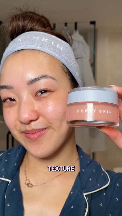 Instagram post by @janethechemist for FENTY SKIN. Caption reads: AD | @fentyskin’s new Dew N Plump Slushie Mask....