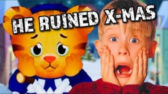 YouTube post by @mattneff for gimmeswag. Caption reads: DANIEL TIGER RUINS CHRISTMAS.