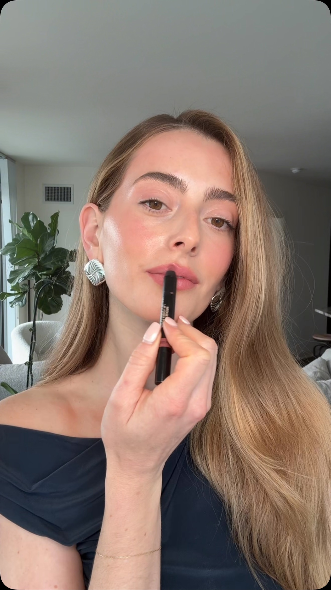 Instagram post by @taylor_frankel for NUDESTIX. Caption reads: @nudestix all-over face blush sticks circa....