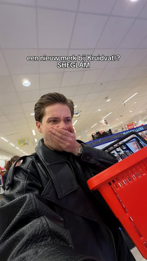 Instagram post by @jerrelbaumann for Kruidvat. Caption reads: Heb jij SHEGLAM al gespot in Kruidvat!?😱 Nu....
