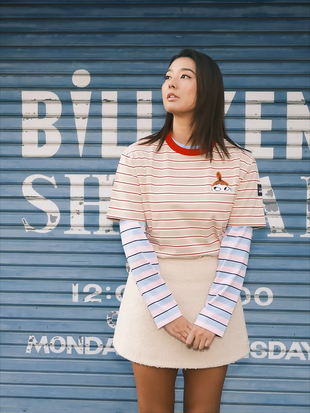 Instagram post by @sumire808 for PATOU. Caption reads: @patou & moomin 🌲

可愛い世界観🩷

#PATOUxMOOMIN [...].