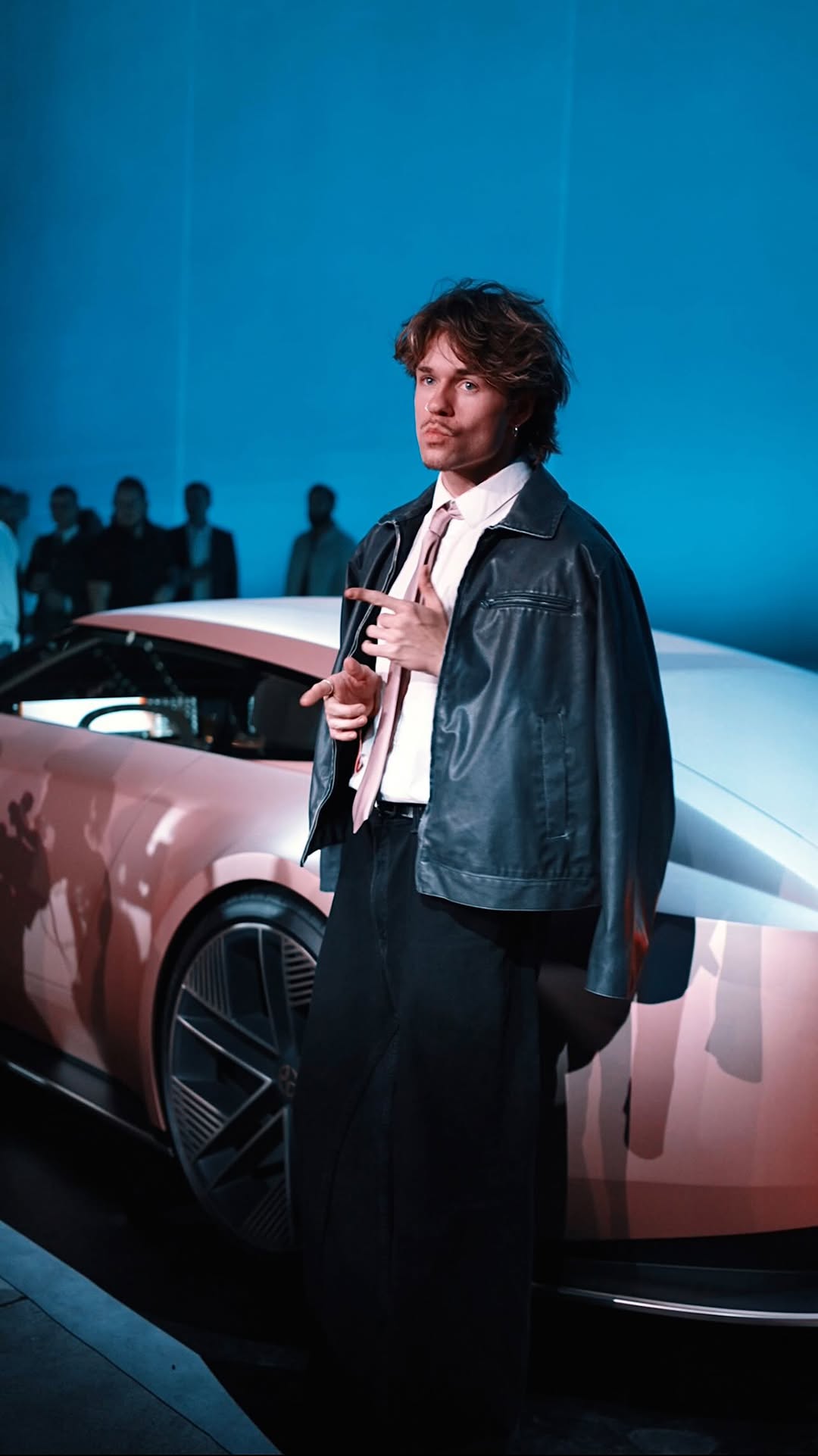 Instagram post by @itsslavik for Jaguar. Caption reads: @jaguar thank you for bringing me for the ride....