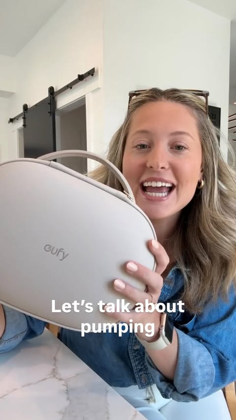 Instagram post by @ellesmaddry for eufy Baby. Caption reads: #ad I’ve been exclusively breastfeeding since Wes....