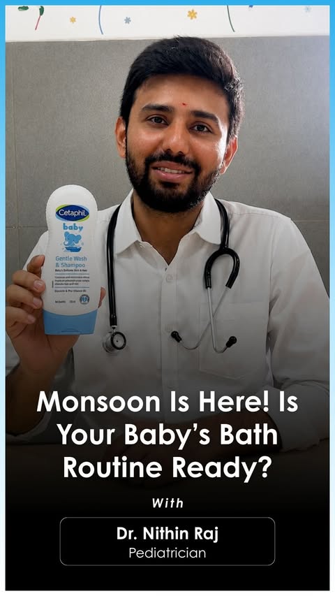 Instagram post by @pedia_trickss for Cetaphil Baby. Caption reads: [...] product available in the market is Cetaphil....