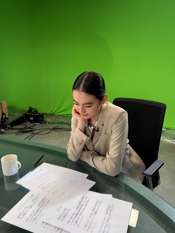 Instagram post by @rikakoyagi_official for FamilyMart Japan. Caption reads: ファミリーマートさん....