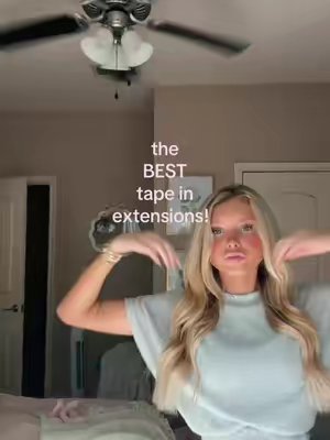 TikTok post by @kymbergaston for Googoo Hair. Caption reads: THE BEST!! 🩷💁🏼‍♀️🥰 #googoohair....