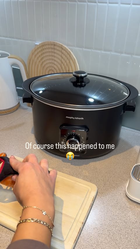 Instagram post by @with.sandra.x for Morphy Richards. Caption reads: [...] did its thing a bit too well 👀....