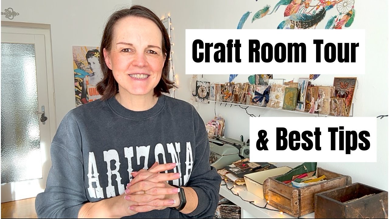 YouTube post by @49dragonflies for Create Room. Caption reads: My Craft Room Tour & Best Tips .