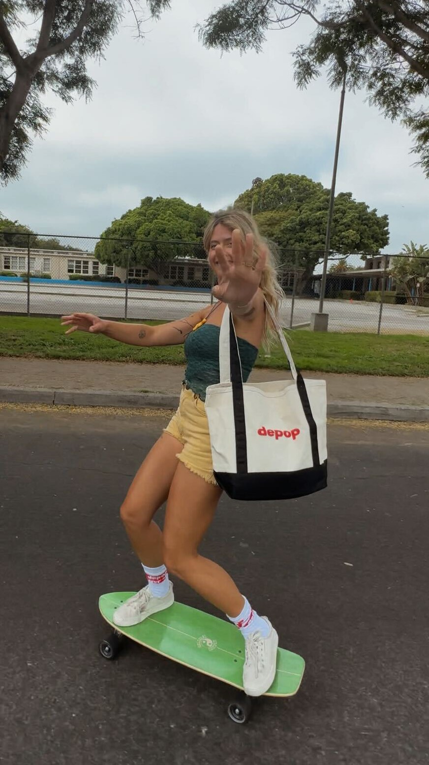 Instagram post by @lucyjean333 for Depop. Caption reads: Yes, I’m wearing all Depop.

No, I’m not in the....