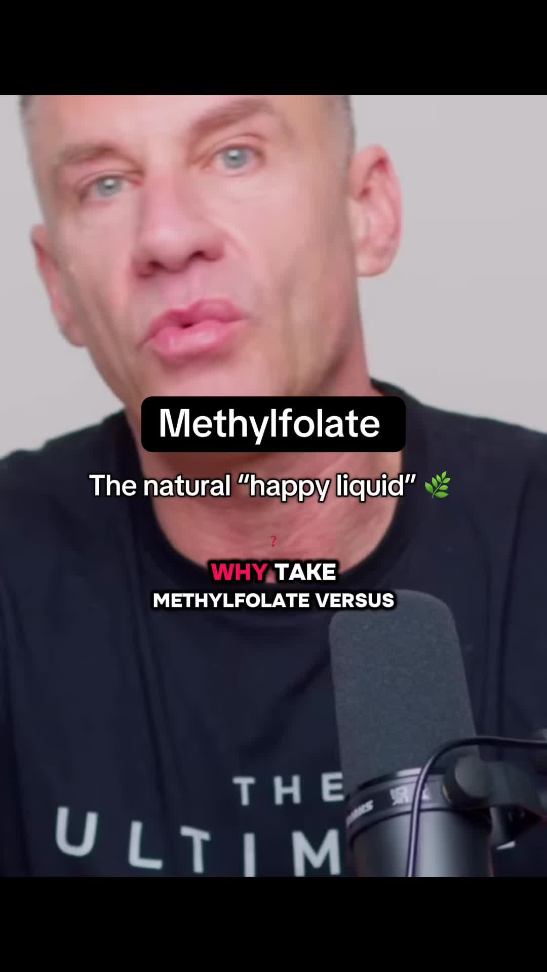 TikTok post by @sassysouthernmouf for Triquetra Health. Caption reads: Methylfolate, the natural happy liquid, is the....
