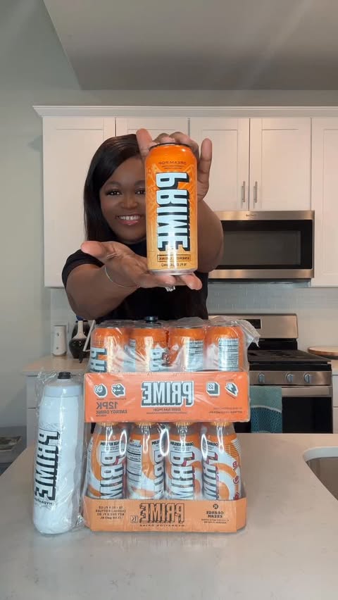 Instagram post by @beautybyalicedimplz12 for DrinkPrime. Caption reads: Trying Prime Drink for the first time @drinkprime....