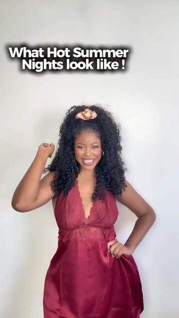 Instagram post by @curlsfrolife for Adore Me. Caption reads: @adoreme really knows how to turn up the heat....