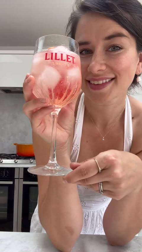 Instagram post by @louiseskitchengarden1 for Lillet. Caption reads: [...] the sunshine with my best friend, and a....