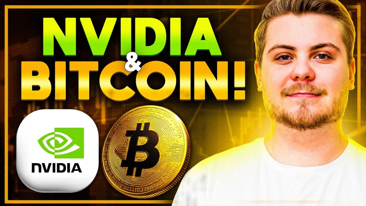 YouTube post by @Crader_Elite for BingX. Caption reads: NVIDIA Delivers - Bitcoin & Hype Are Pushing Hard!....