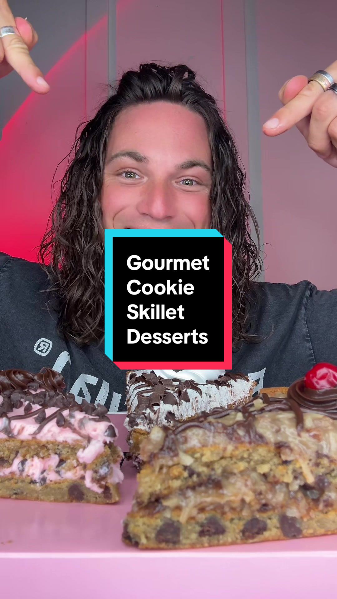 TikTok post by @.thefittestrealtor for Jewel-Osco. Caption reads: Gourmet Cookie Skillet Desserts 🍪 #cookies....