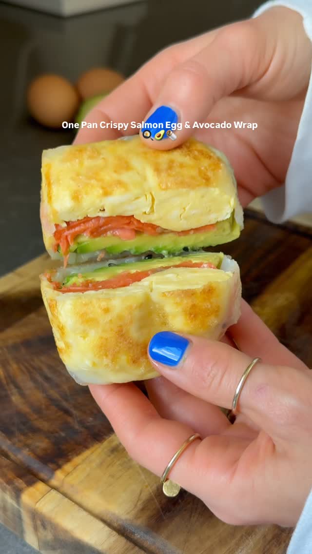 Instagram post by @healthymoodsf for Happy Egg. Caption reads: [...] and the texture is on point. Made with....