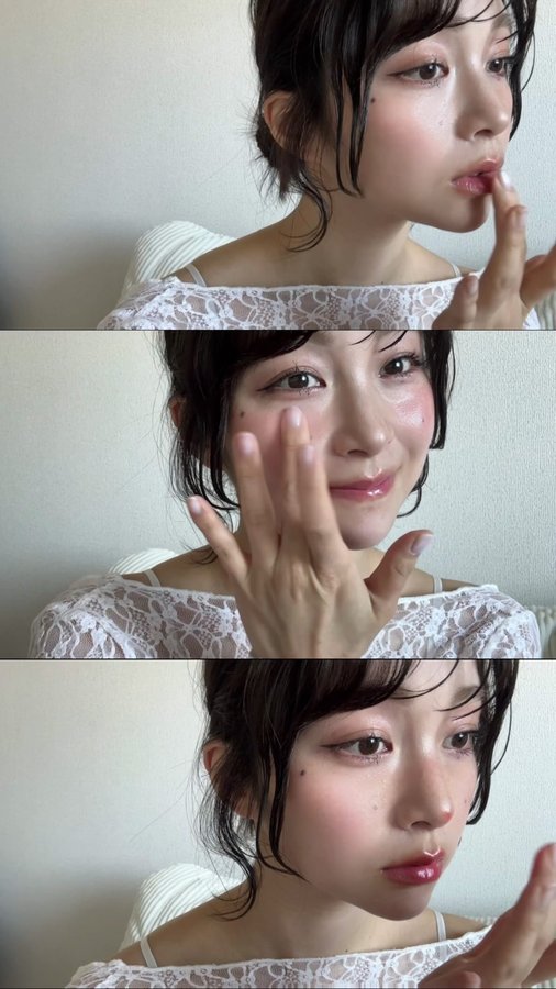 Instagram post by @nozomihanayagi_ for hince. Caption reads: hince
ロウグロウデューイーボール💄☆*:.｡
@hince_official....