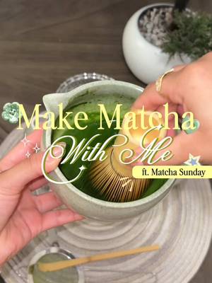 TikTok post by @aash13yy._ for Matcha Sunday. Caption reads: [...] 🍵✨ #foryoupage #paratii #matcha....
