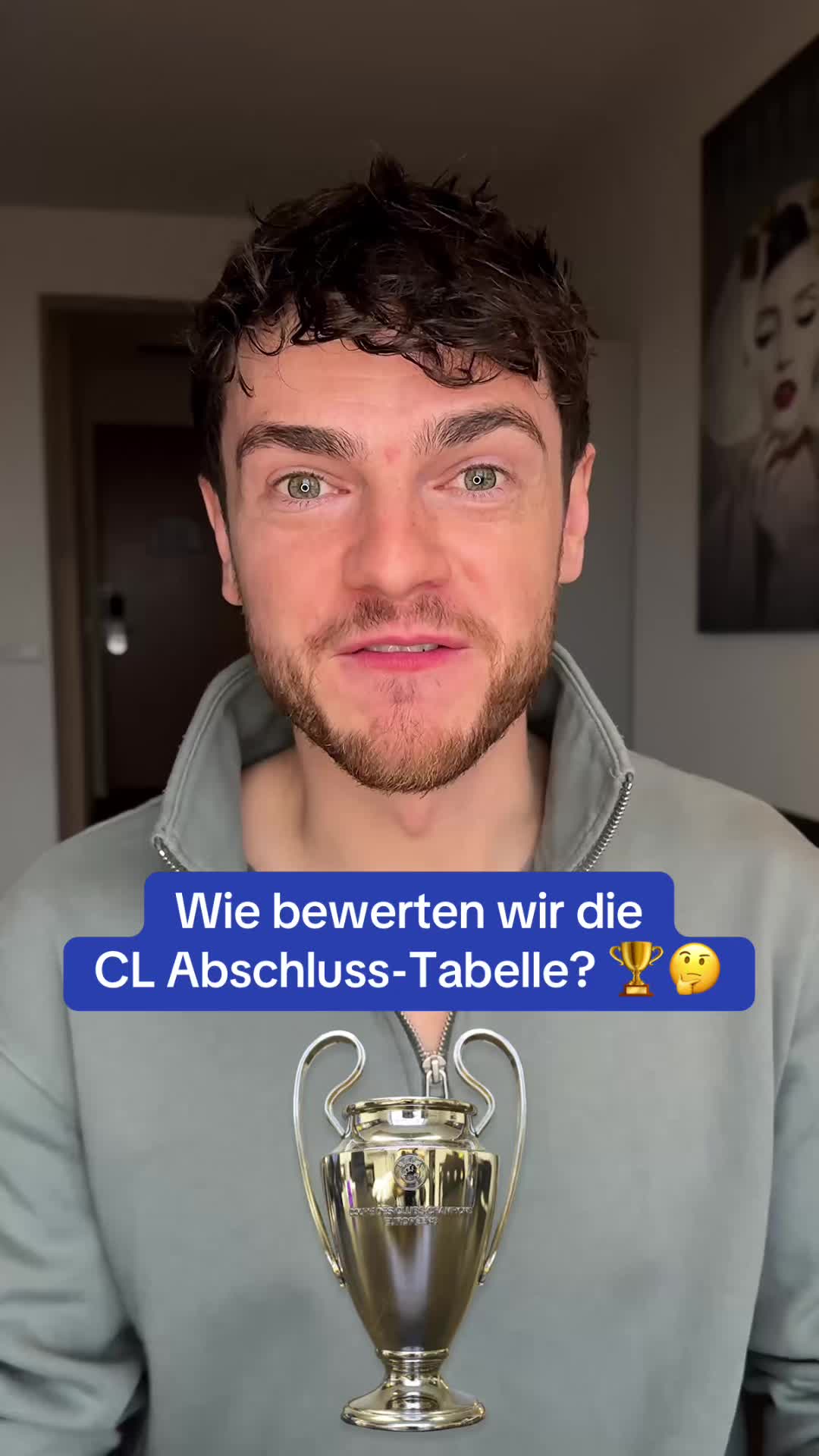 TikTok post by @conan.furlong for Topps. Caption reads: Bayern vs. PL-Dominanz bei @Topps 😅 #fussball....