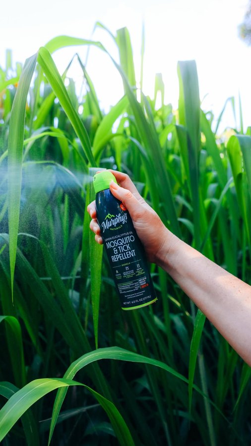 Instagram post by @outdoorbrooke for Murphy's Naturals. Caption reads: [...] let bug bites ruin the fun! I trust....