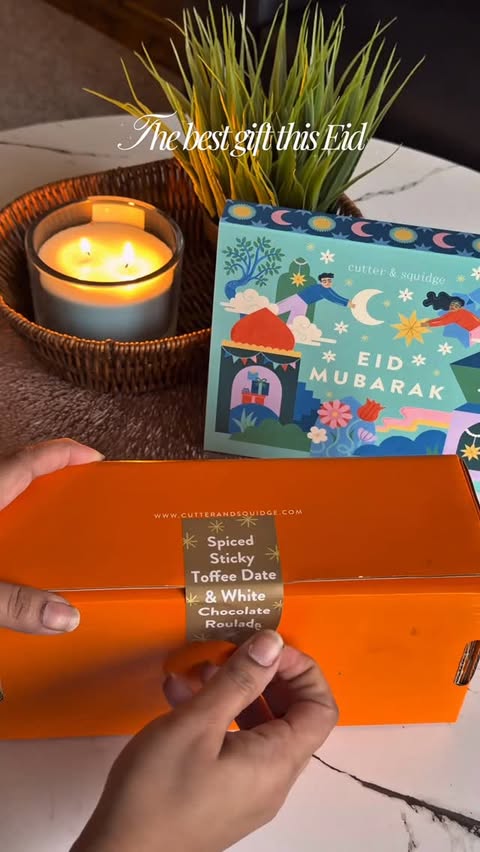 Instagram post by @munchkins_n_mum for Cutter & Squidge. Caption reads: Eid just got a little sweeter ✨🌙 The best gift....