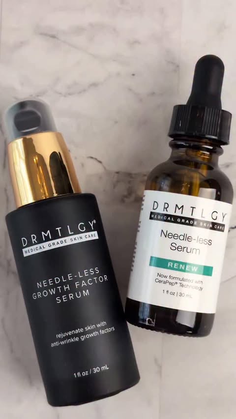 Instagram post by @jaaaaaaaaaaaaaac for DRMTLGY. Caption reads: I've been using The Needle-less Duo from DRMTLGY,....