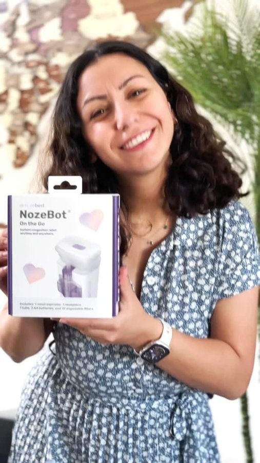 Instagram post by an influencer for Dr. Noze Best. Caption reads: Say hello to stress-free snot sessions 😅 As a new....