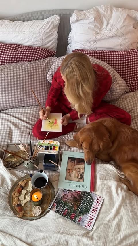 Instagram post by @alistrations_ for Chelsea Peers. Caption reads: [...] cosy morning with me, wrapped in....