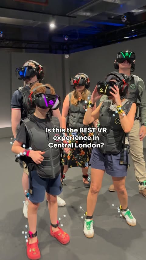 Instagram post by @londondaysout_ for Sandbox VR. Caption reads: [AD] This time we played Squid Game at Sandbox VR....