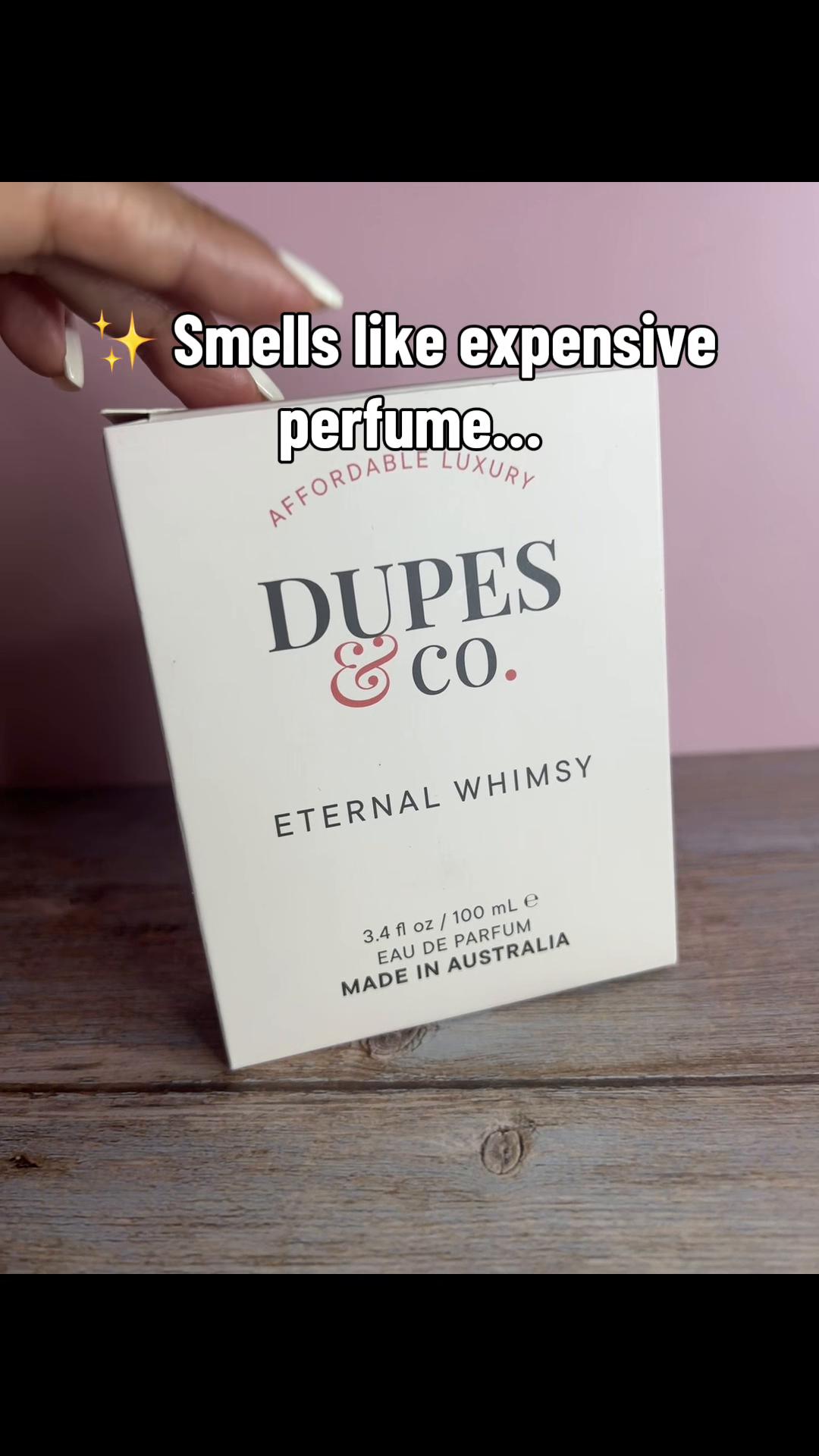 TikTok post by @charllappe1 for Dupes & Co.. Caption reads: This perfume smells soft, feminine and expensive ✨....