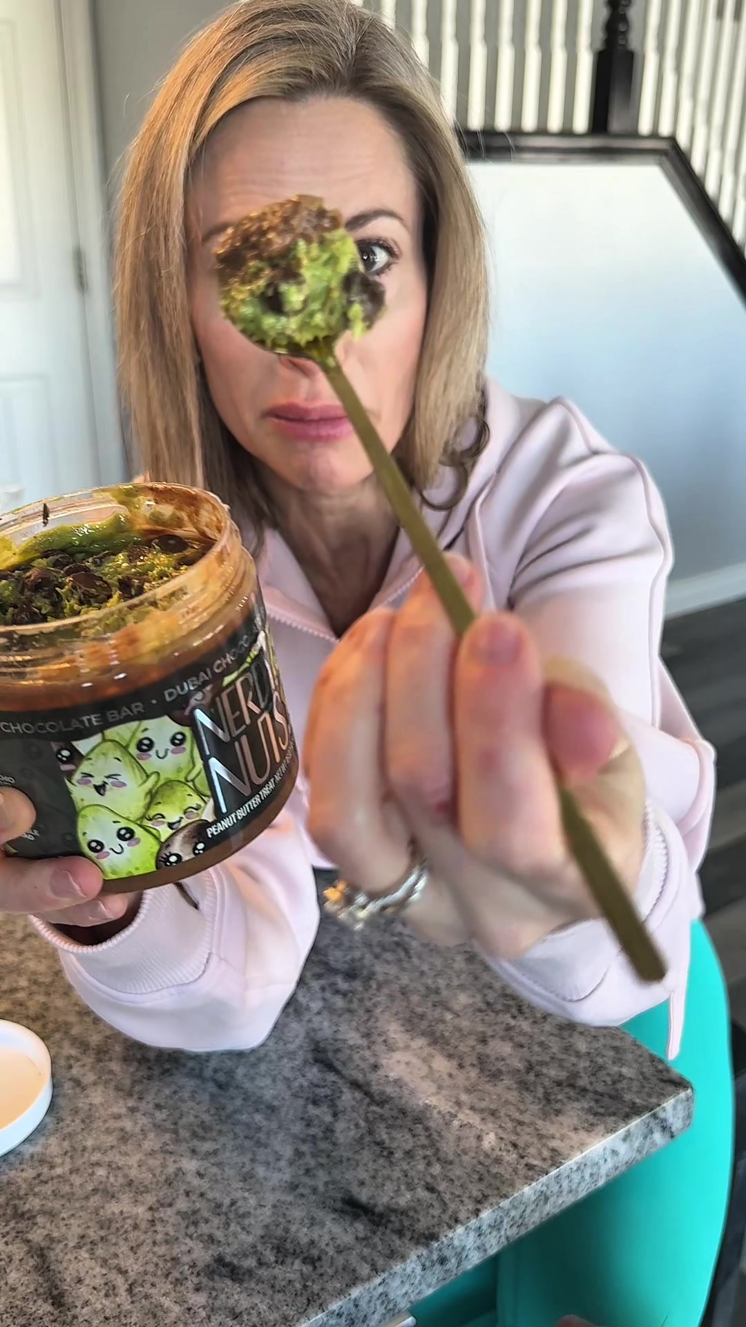 TikTok post by @ghost_labrador for Nerdy Nuts. Caption reads: [...] regret this. You have to try it. 😍 @Nerdy....