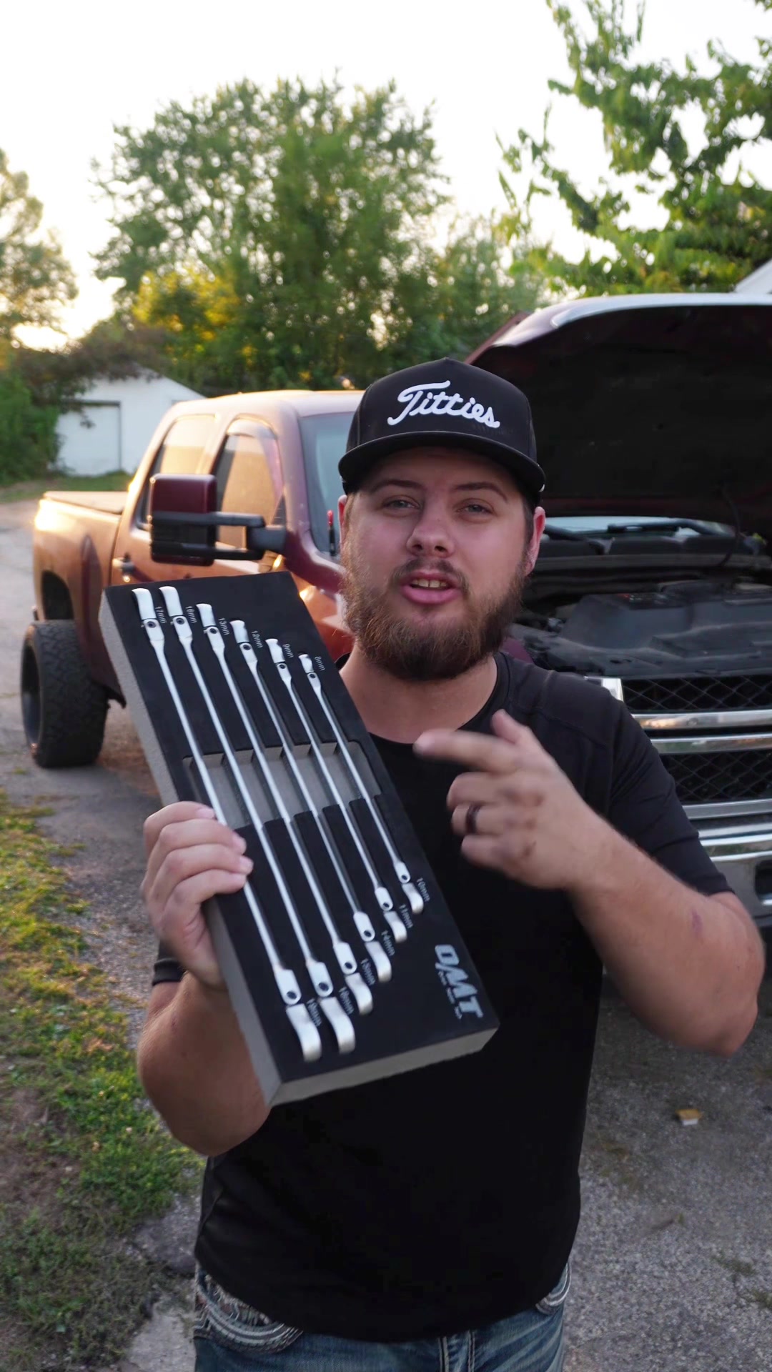 TikTok post by @karstenmatthews for Orion Motor Tech. Caption reads: [...] #DIYMechanic #TikTokShopFinds  @Orion Motor....