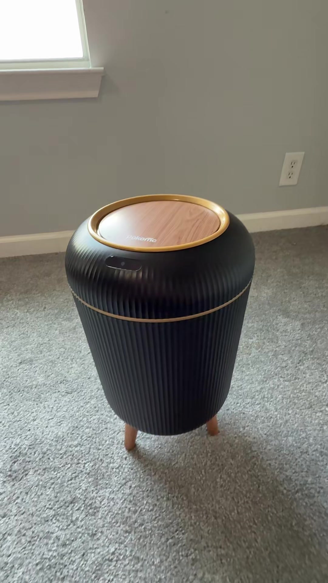 TikTok post by @babytech80 for Pukom. Caption reads: [...] lid Trash can. #fyp#tiktokshop....