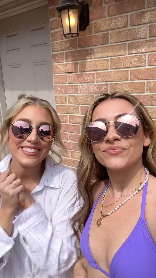 Instagram post by @maddieandtae for Shady Rays. Caption reads: [...] girl summer when you’ve got a pair of....