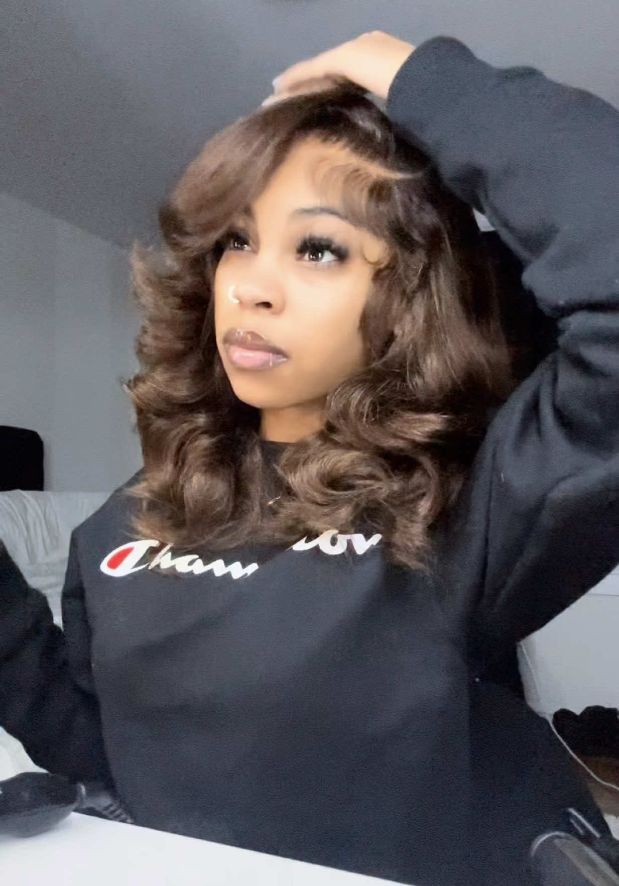 TikTok post by @dollya.c for WestKissHair. Caption reads: @Westkiss Hair ❤️ love @WestKiss Hair Store .