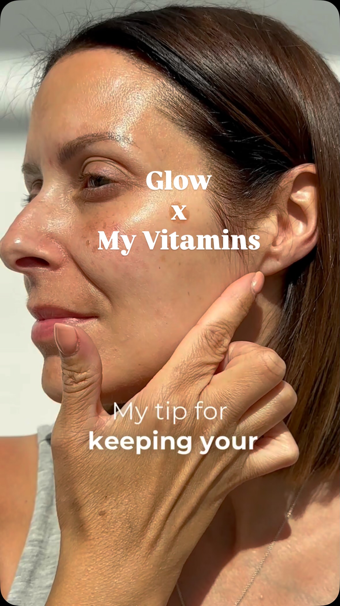 Instagram post by @loumadsmakeup for Myvitamins. Caption reads: [...] what you feed it too. I’ve been taking....