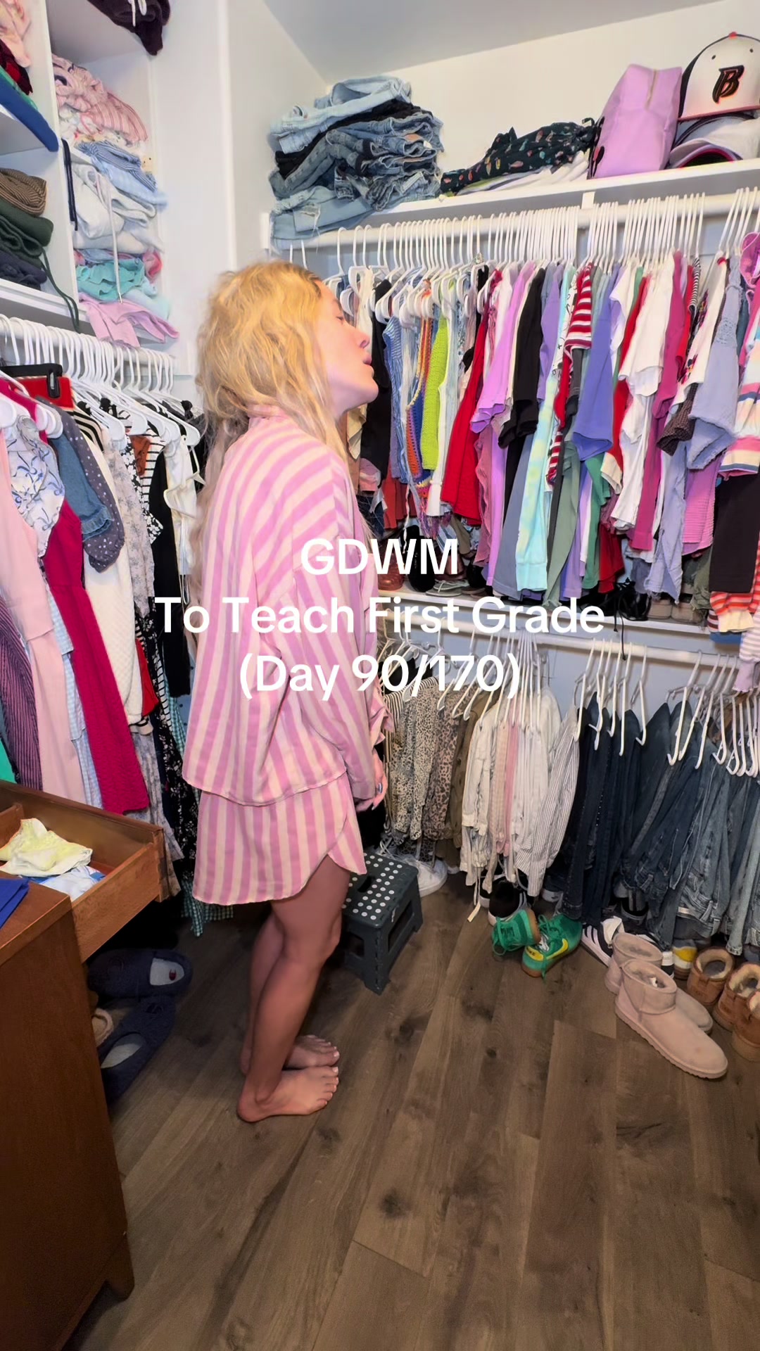 TikTok post by @followkristenfriend for Bohme. Caption reads: How to take a baggy comfy outfit and make it cute....