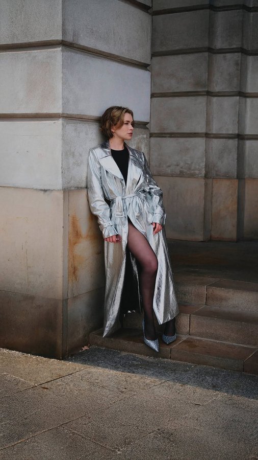 Instagram post by @anna_maria.sieklucka for Marc Cain. Caption reads: [advertisement]
TOO GLAM TO GIVE A DAMN!
Discover....