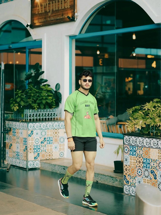 Instagram post by @theyashibaba for Fugazee. Caption reads: Serving looks hotter than the weather 🔥

Outfit....