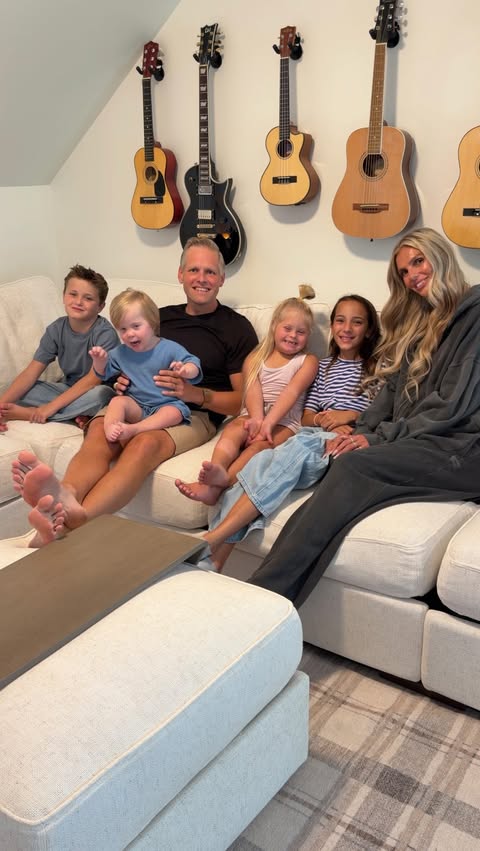 Instagram post by @kirstinczernek for Lovesac. Caption reads: [...] but where the kids could still be kids,....