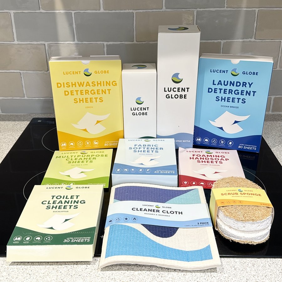 Instagram post by @our_home_on_the_end_ for Lucent Globe. Caption reads: @lucentglobe is taking the sustainable market by....