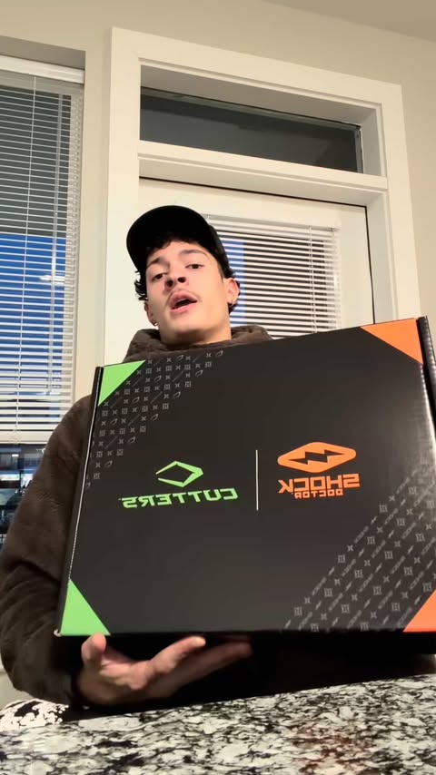 Instagram post by @cutterssports for Shock Doctor. Caption reads: Big Thank you to @shockdoctor @cutterssports for....