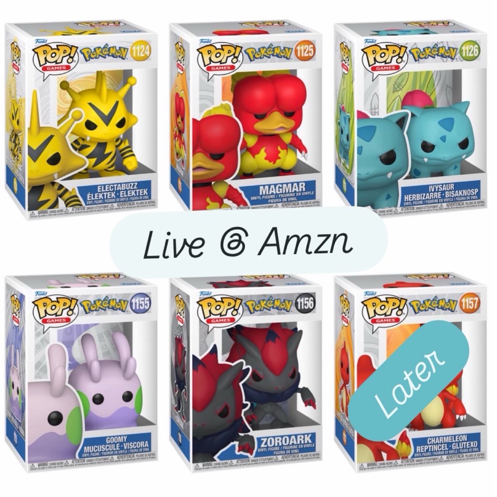 Instagram post by @funkopopsnews for Funko. Caption reads: ICYMI! Several of the new Pokemon Funko POPs! Are....